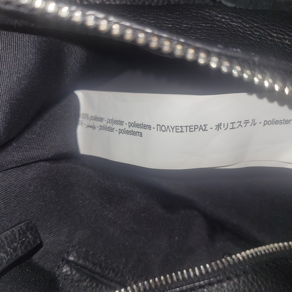 ZARA Woman Faux Leather Slouchy Hobo Bag Fringe Tassel Braided Strap Boho - Picture 5 of 7